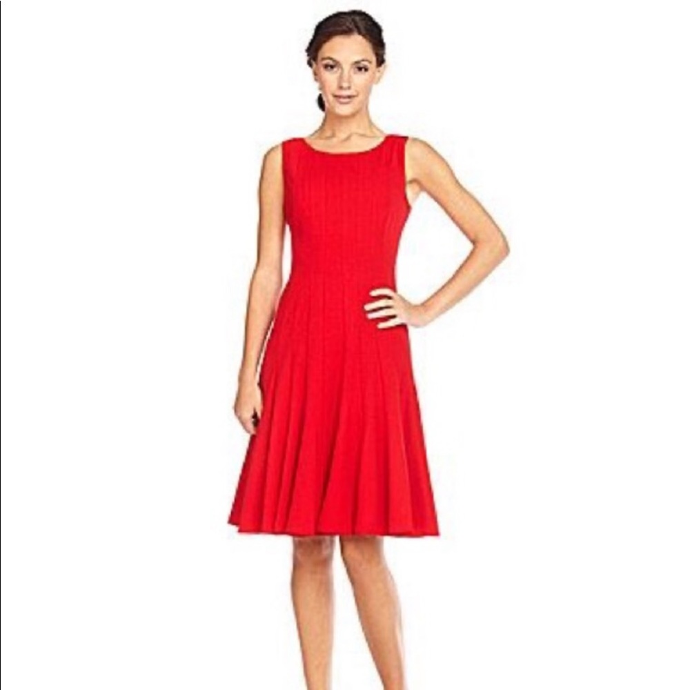Calvin Klein Red Fit & Flare Dress